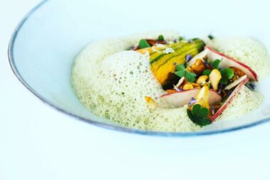 Chef Gaetan Gentil plat