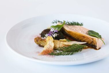 Chef Gaetan Gentil plat