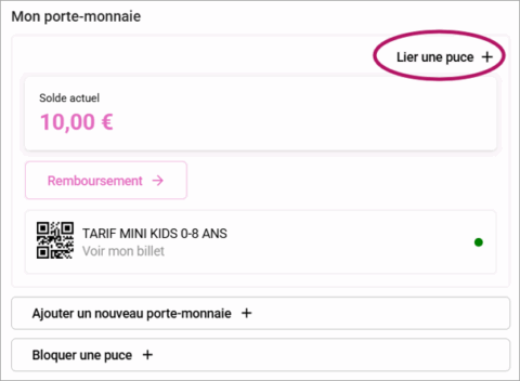 Lier une puce